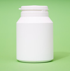 white plastic jars for medicines