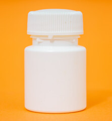 white plastic jars for medicines