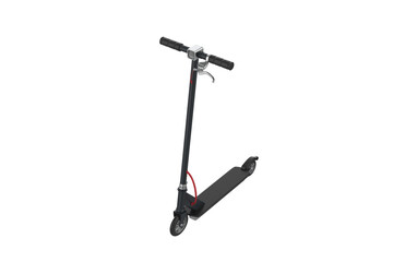 Electric Scooter Mockup Isolated On White Background. 3d illustration