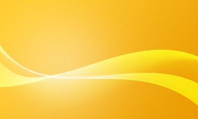 yellow lines curves waves smooth gradient abstract background