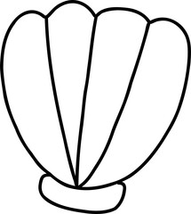 shell hand draw