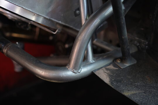 Race car's roll cage design and detail