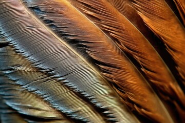 Feather Detail Macro - AI Generated
