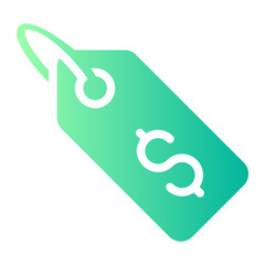 Obraz premium tag gradient icon