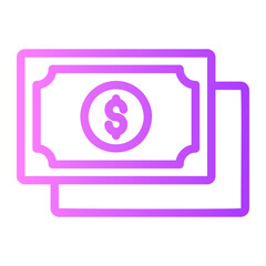 money gradient icon