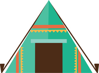 テント　イラスト素材　ベクター