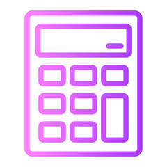 calculator gradient icon
