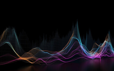 Digital abstract colorful background. AI generated