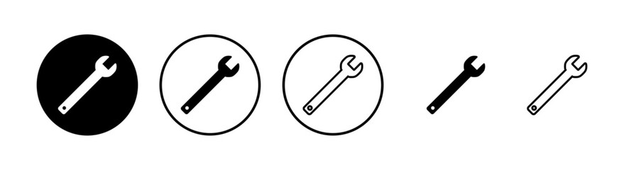wrench icons set. Wrench vector icon. Spanner symbol