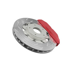 Car brake disk isolated