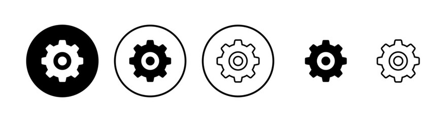 setting Icons set. setting vector icon. Cog settings Icon Symbol. Gear