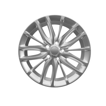 Car alloy disk isolated on transparent background, png