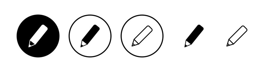 Pencil icons set. Pencil vector icon