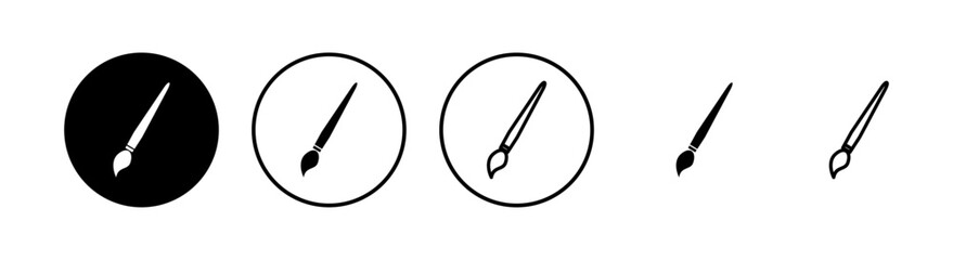 Paint icons set. Paint brush vector icon. Paint roller icon