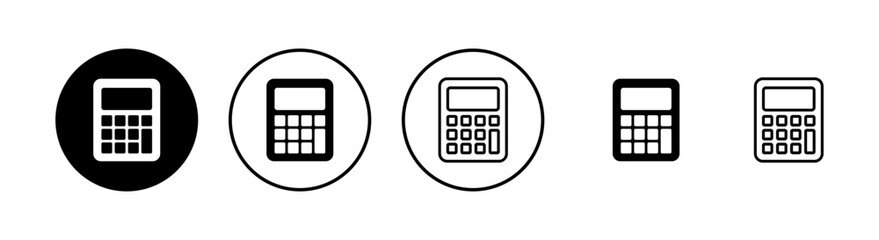 Calculator icons set. Calculator vector icon