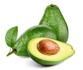 Avocado isolated on white background