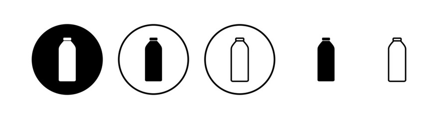 Bottle icons set. Bottle icon in trendy flat design