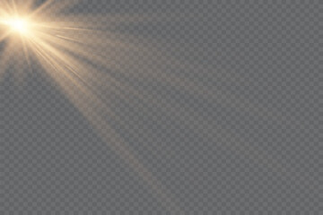 Light effect . Glow isolated white transparent light effect set, lens flare, explosion, glitter, dust, line, sun flash, spark and stars, spotlight