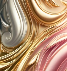 Fototapeta premium Wonderful glam art elements. AI generated.