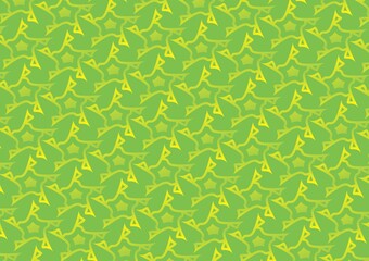 seamless pattern with green shape