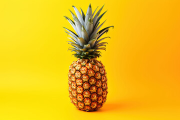 
image of a pineapple on a yellow background