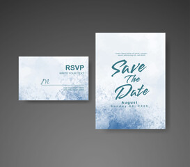 Fototapeta na wymiar Save the date with watercolor background. Design for your invitation.