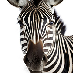 Fototapeta na wymiar Closeup of a Zebra's (Equus quagga) face