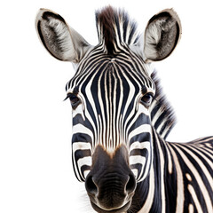 Fototapeta na wymiar Closeup of a Zebra's (Equus quagga) face