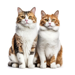 Domestic Cats (Felis catus) in a lovable pose