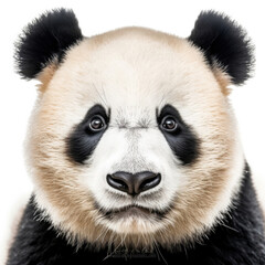 Closeup of a Giant Panda's (Ailuropoda melanoleuca) face
