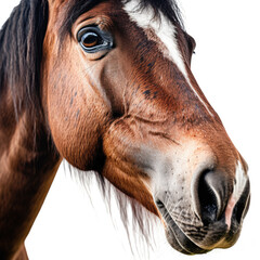 Closeup of a Horse's (Equus ferus caballus) face