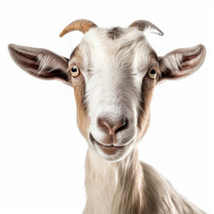 Closeup of a Goat's (Capra aegagrus hircus) face