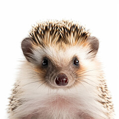 Closeup of a Hedgehog's (Erinaceus europaeus) face - obrazy, fototapety, plakaty