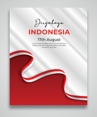 indonesia independence day poster template