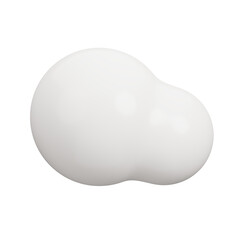 3D Cloud. Weather icons for forecast design application and web. 3d render illustration.