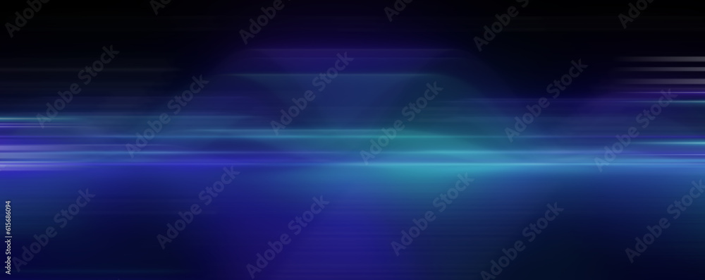 Poster abstract background blurred blue rays light and halftone on black with the gradient texture lines ef