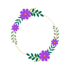 Floral Frame Illustration