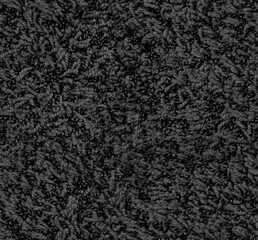 Seamless black and white carpet rug texture background from above