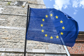 Belgique Wallonie Thuin drapeau Europe europeen