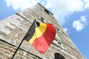 Belgique Wallonie Thuin drapeau Belgique belge