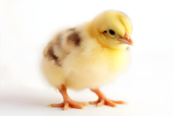 baby chicken isolated on white