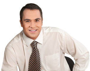 Businessman in chair