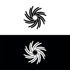 Circle vector logo template illustration . Circle icon logo