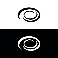 Circle vector logo template design . Circle icon silhouette