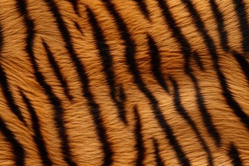 Beautiful seamless pattern with tiger fur skin, wild nature endless texture rapport textile template. Generated with AI.