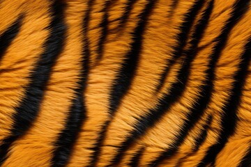 Fototapeta premium Beautiful seamless pattern with tiger fur skin, wild nature endless texture rapport textile template. Generated with AI.