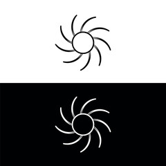 Circle vector logo template design . Circle icon silhouette