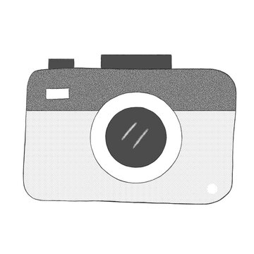 vintage style camera Can be used as a collage in various events