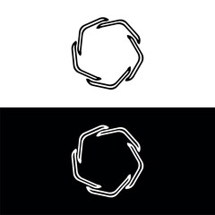 Circle vector logo template design . Circle  icon illustration