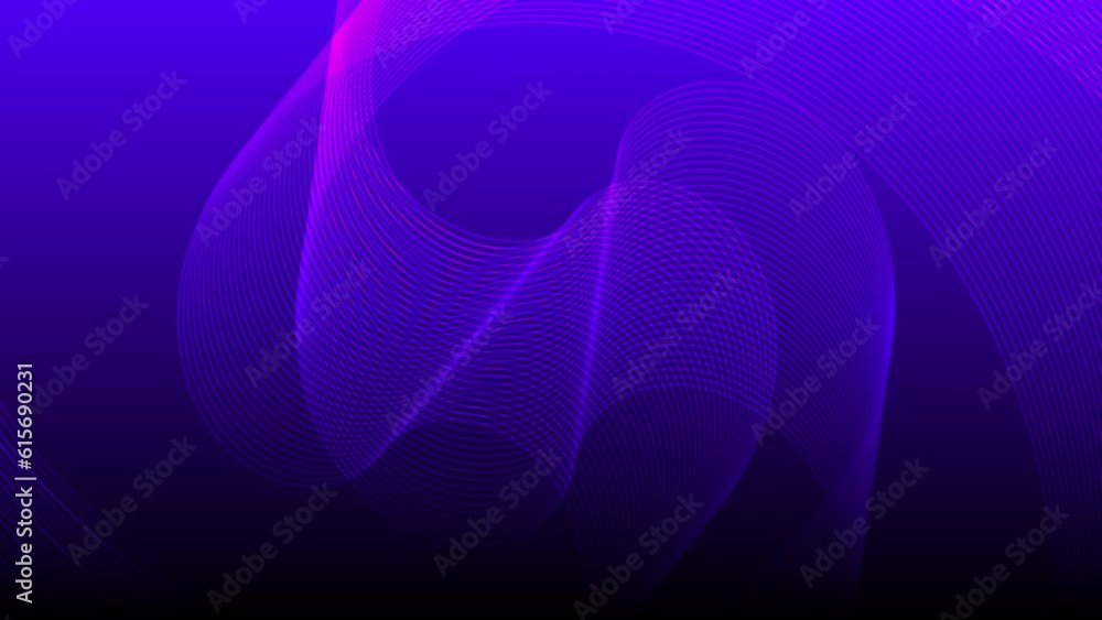 Poster abstract wavy lines background looped animation. bright red and orange gradient colors.